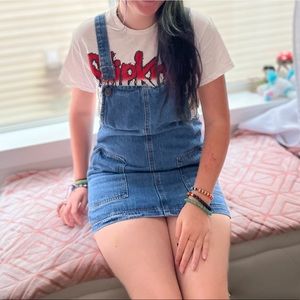 Blue Denim Overall Skirt